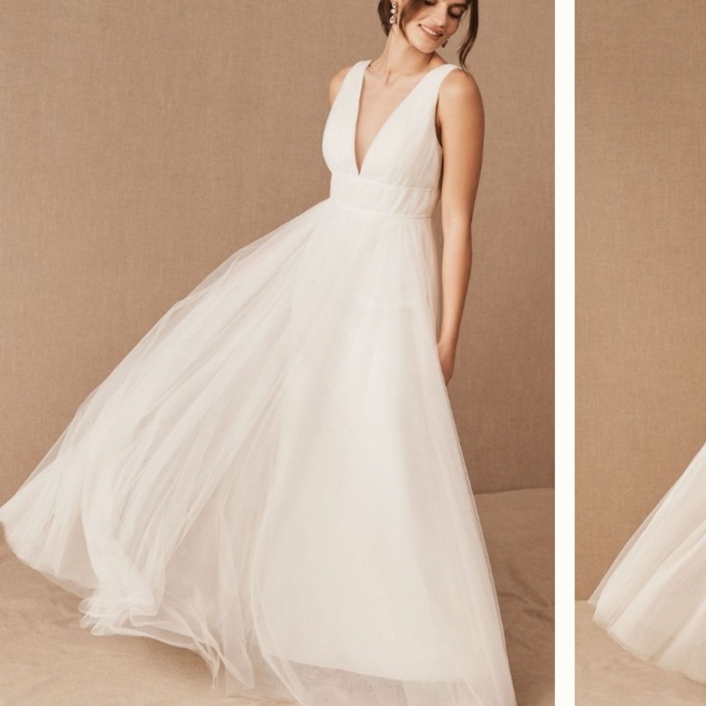 Jenny Yoo Sarita Ivory Dress / Anthropologie